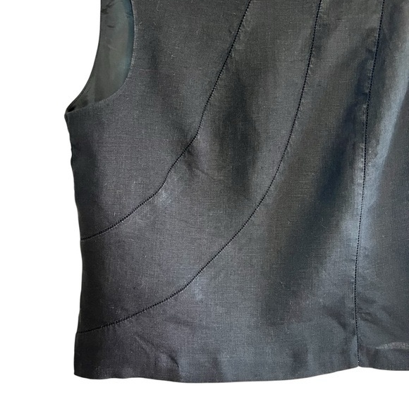 Steilmann linen sleeveless cropped lined structured top excellent condition - Picture 3 of 11